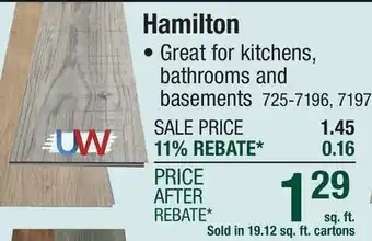Menards Hamilton offer