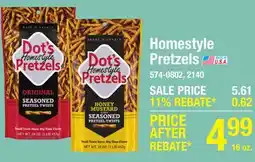 Menards Homestyle Pretzels offer