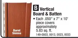Menards Vertical Board & Batten offer