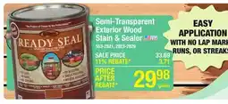 Menards Semi-Transparent Exterior Wood Stain & Sealer offer