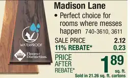 Menards Madison Lane offer