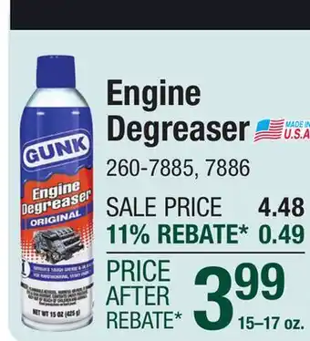 Menards Engine Degreaser offer