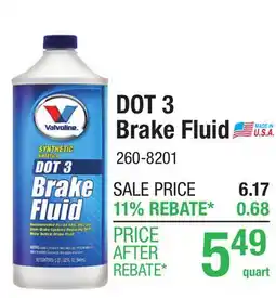 Menards DOT 3 Brake Fluid offer