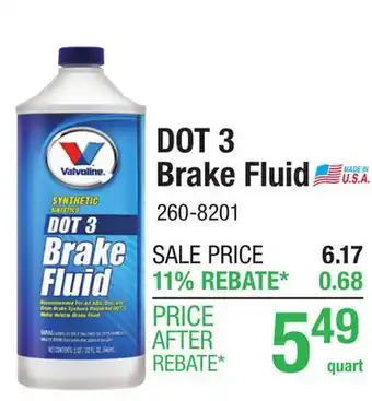 Menards DOT 3 Brake Fluid offer
