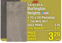 Menards MOHAWK Burlington Heights offer