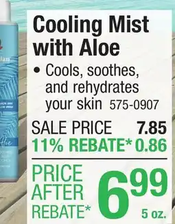 Menards Cooling Mist with Aloe offer