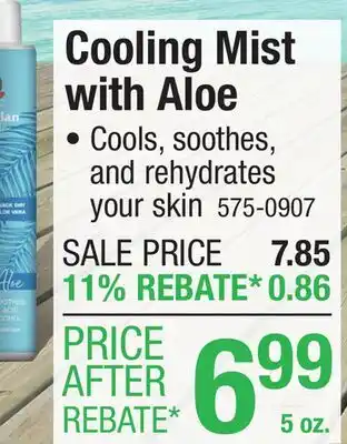 Menards Cooling Mist with Aloe offer