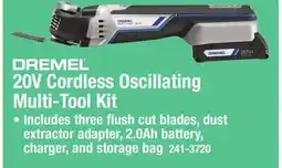 Menards DREMEL 20V Cordless Oscillating Multi-Tool Kit offer