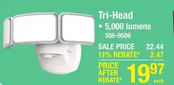 Menards Tri-Head offer