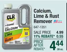 Menards Calcium, Lime & Rust Remover offer