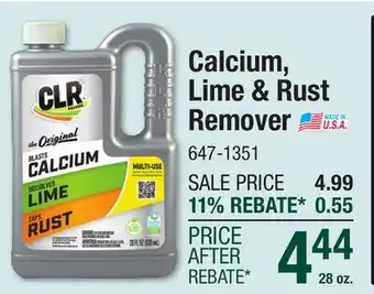 Menards Calcium, Lime & Rust Remover offer