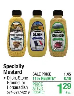 Menards Specialty Mustard offer