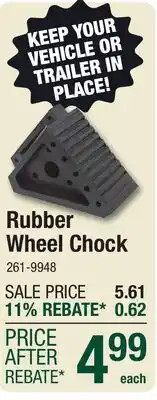 Menards Rubber Wheel Chock offer