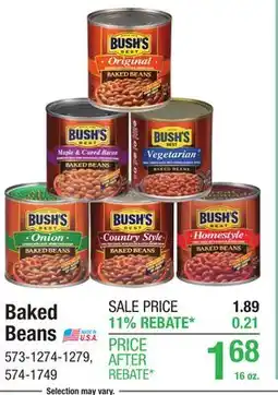 Menards Baked Beans offer