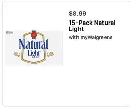 Walgreens 15-Pack Natural Light offer