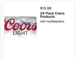 Walgreens 24-Pack Coors Products offer