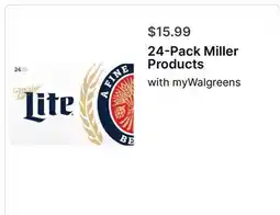 Walgreens 24-Pack Miller Products offer
