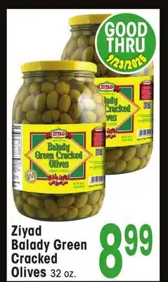 Jewel-Osco Ziyad Balady Green Cracked Olives offer