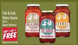 Jewel-Osco Frik & Frak Pasta Sauce offer