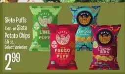 Jewel-Osco Siete Puffs 4 oz. or Siete Potato Chips 5.5 oz offer