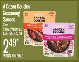 Jewel-Osco A Dozen Cousins Seasoning Sauces offer