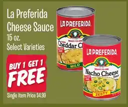 Jewel-Osco La Preferida Cheese Sauce offer