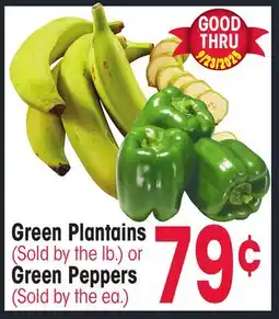 Jewel-Osco Green Plantains or Green Peppers offer