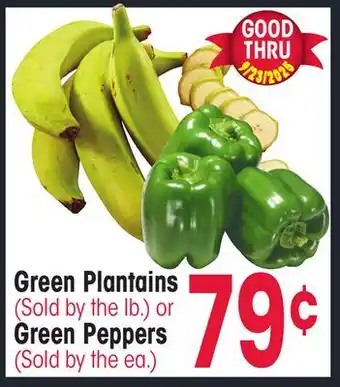 Jewel-Osco Green Plantains or Green Peppers offer