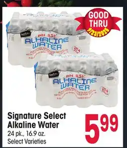 Jewel-Osco Signature Select Alkaline Water offer