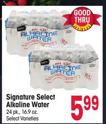 Jewel-Osco Signature Select Alkaline Water offer