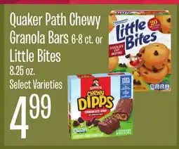 Jewel-Osco Quaker Path Chewy Granola Bars 6-8 ct. or Little Bites 8.25 oz offer