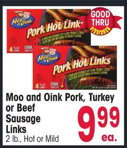 Jewel-Osco Moo and Oink Pork, Turkey or Beef Sausage Links offer