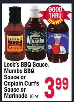 Jewel-Osco Lock's BBQ Sauce, Mumbo BBQ Sauce or Captain Curt's Sauce or Marinade offer