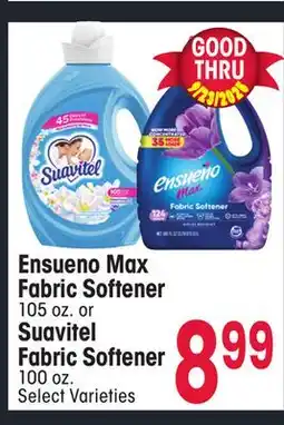 Jewel-Osco Ensueno Max Fabric Softener 105 oz. or Suavitel Fabric Softener 100 oz offer