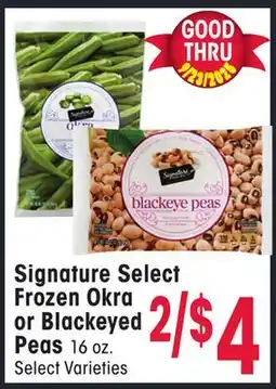 Jewel-Osco Signature Select Frozen Okra or Blackeyed Peas offer