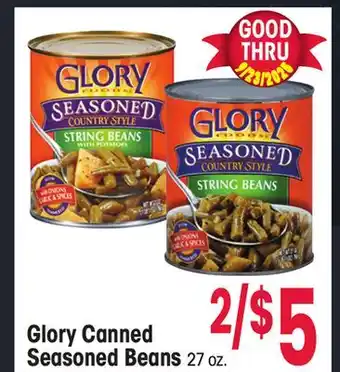 Jewel-Osco Glory Canned Seasoned Beans offer
