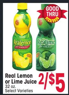 Jewel-Osco Real Lemon or Lime Juice offer