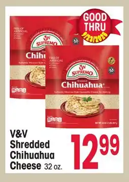 Jewel-Osco V&V Shredded Chihuahua Cheese offer