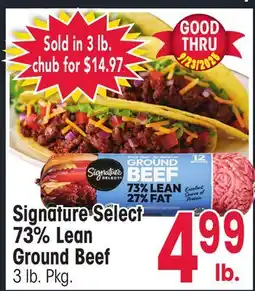 Jewel-Osco Signature Select 73% Lean Ground Beef offer