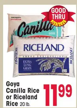 Jewel-Osco Goya Canilla Rice or Riceland Rice offer