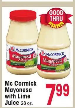 Jewel-Osco Mc Cormick Mayonesa with Lime Juice offer