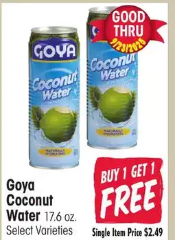 Jewel-Osco Goya Coconut Water offer