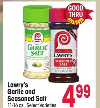 Jewel-Osco Lawry's Garlic and Seasoned Salt offer