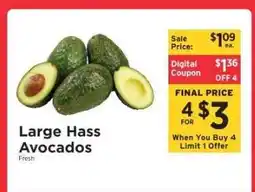 ShopRite Large Hass Avocados offer