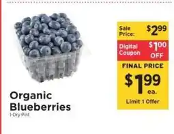 ShopRite Organic Blueberries offer