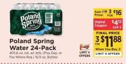 ShopRite Poland Spring Water 24-Pack offer