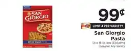 ShopRite San Giorgio Pasta offer