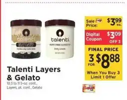 ShopRite Talenti Layers & Gelato offer