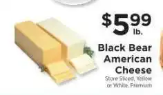 ShopRite Black Bear American Cheese offer