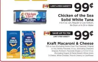 ShopRite Chicken of the Sea Solid White Tuna offer